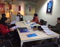 陽(yáng)江客戶到訪友情漆